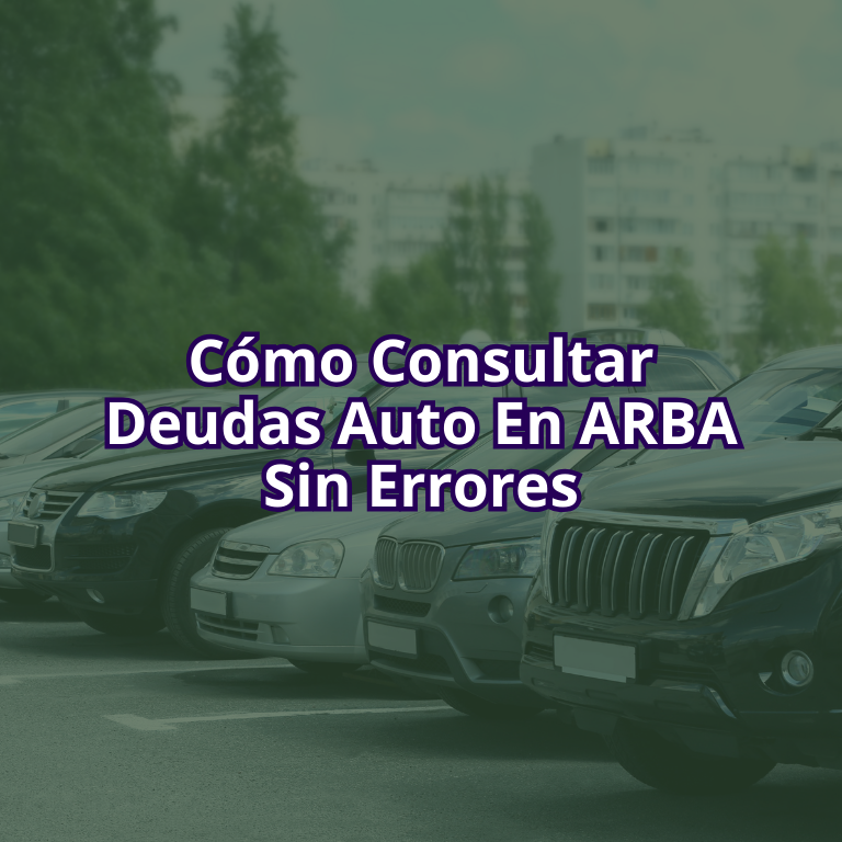 Cómo Consultar Deudas Auto En ARBA Sin Errores